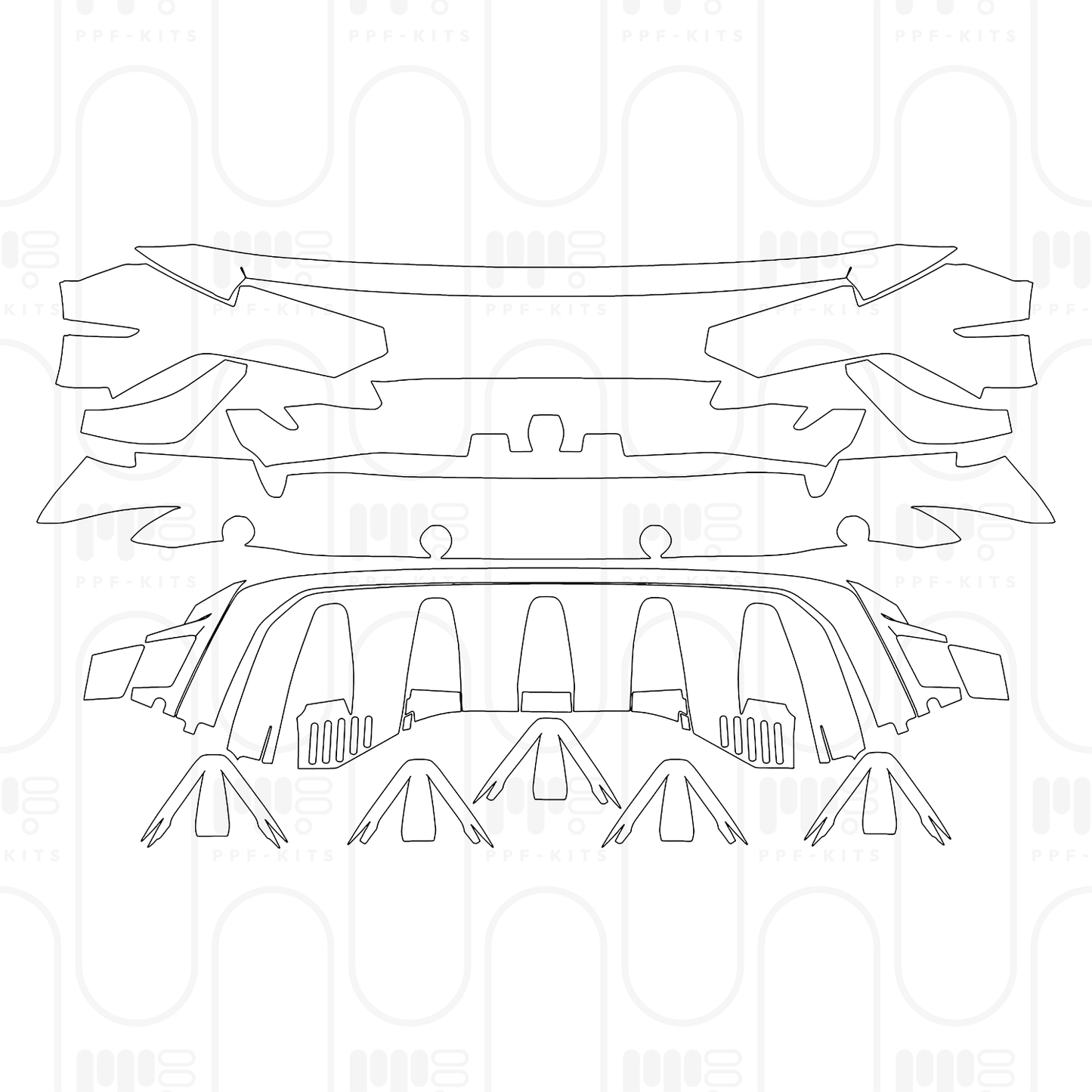 Voorgesneden PPF Lamborghini Huracan Sterrato 2025