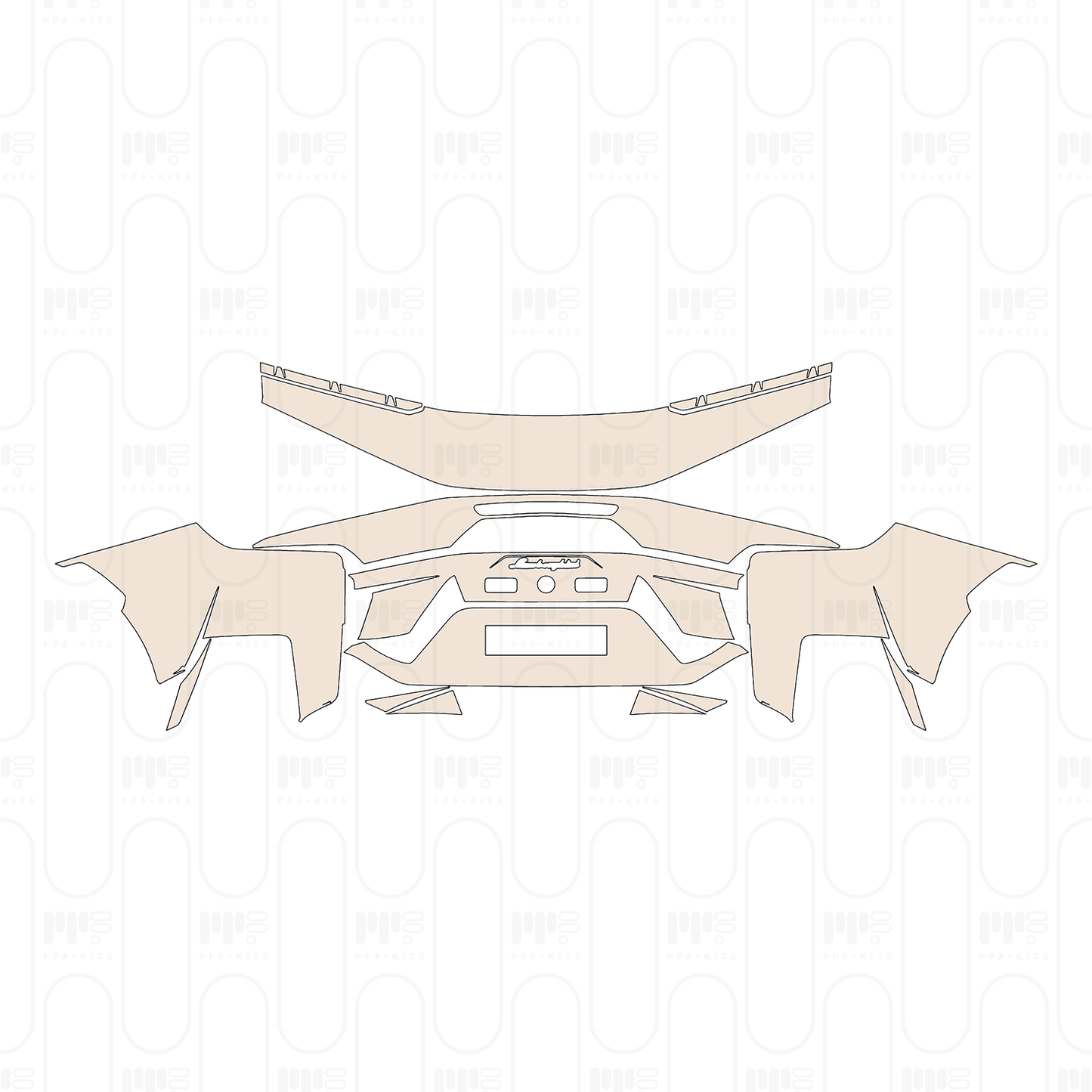Voorgesneden PPF Lamborghini Temerario 2025