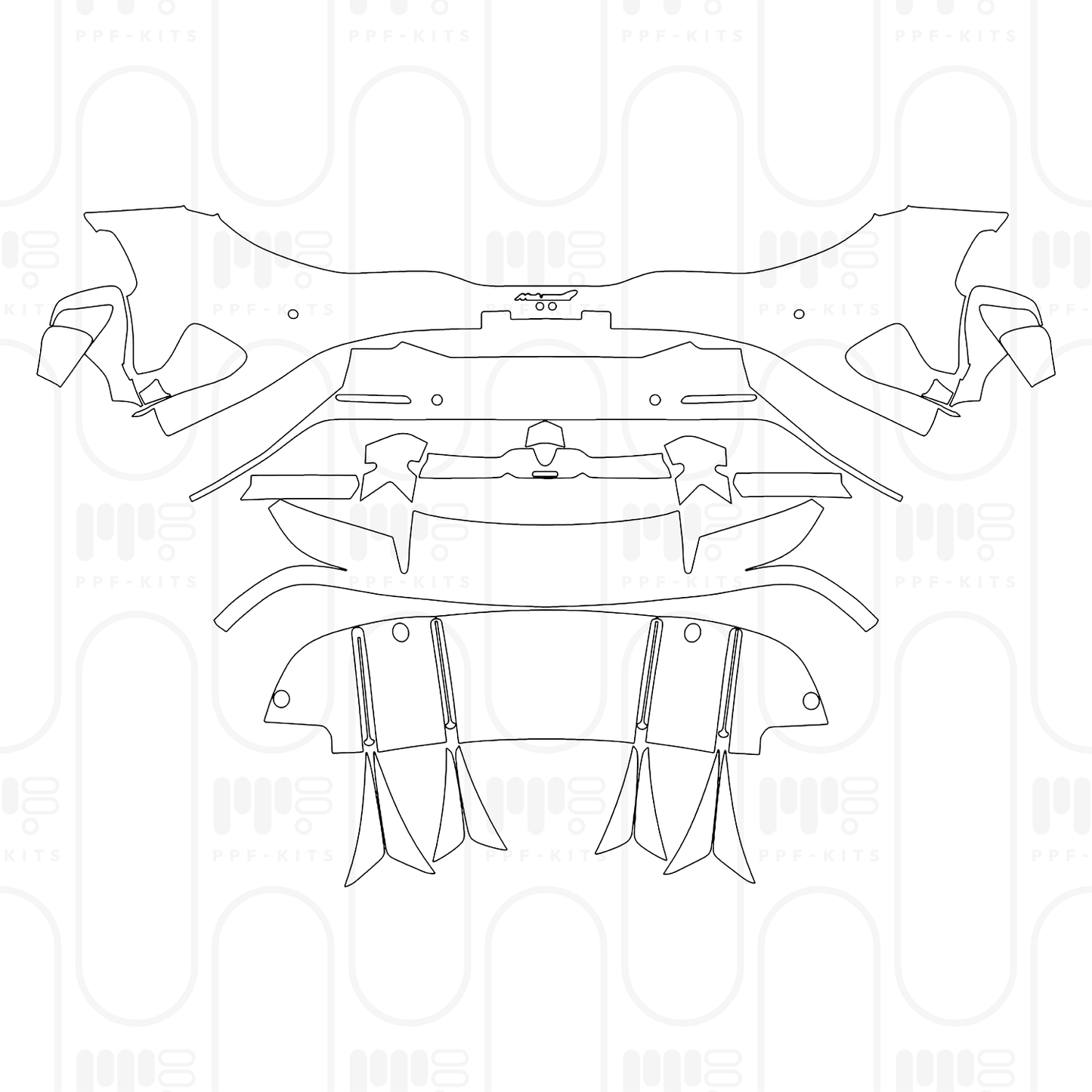 Voorgesneden PPF McLaren 750S Spider 2025