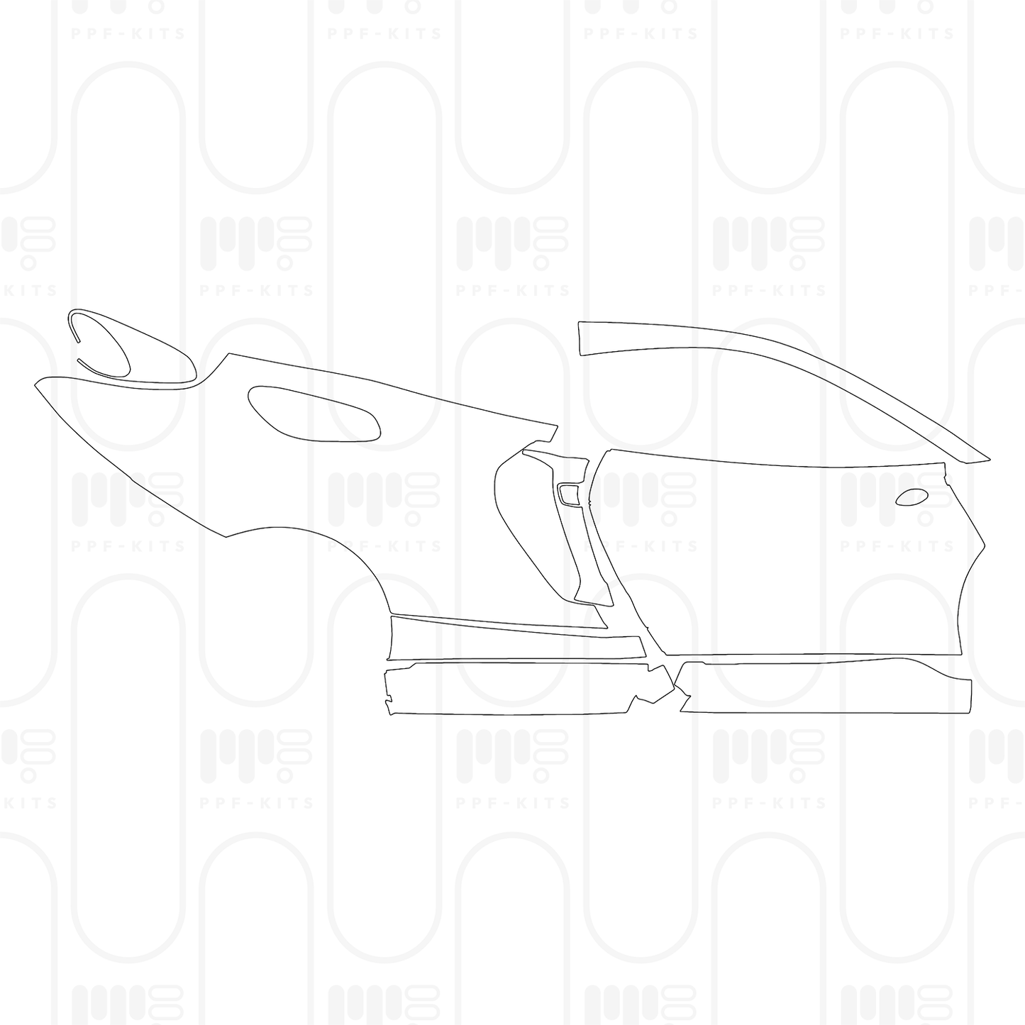 Voorgesneden PPF McLaren GT 2025