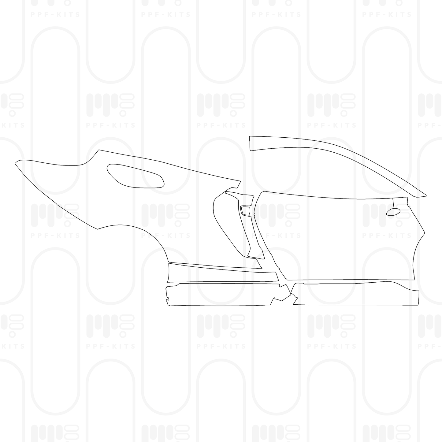 Voorgesneden PPF McLaren GTS 2025