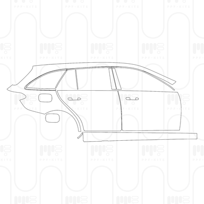 Voorgesneden PPF Mercedes-Benz C Class Estate Base 2025