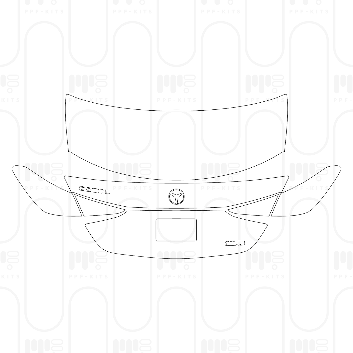 Voorgesneden PPF Mercedes-Benz C Class Sedan Base Extended Wheelbase 2025
