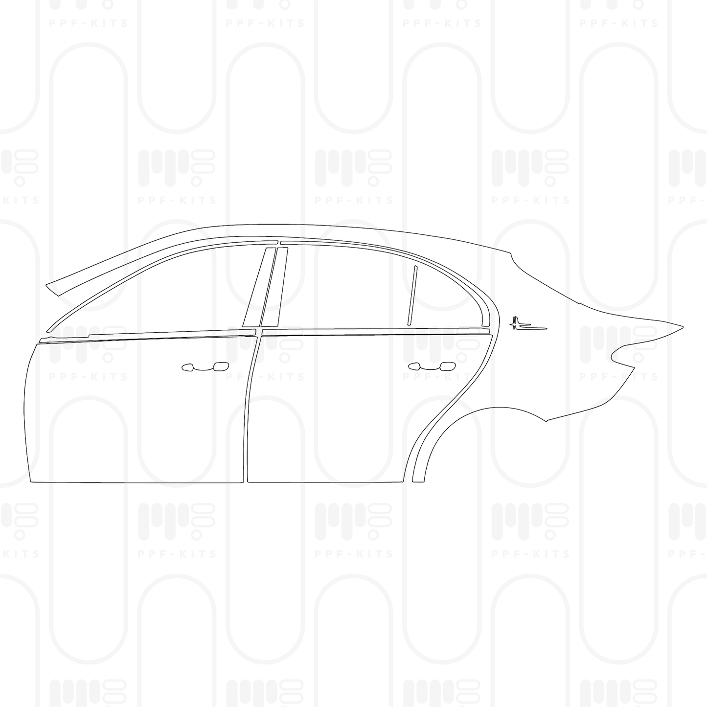Voorgesneden PPF Mercedes-Benz C Class Sedan Base Extended Wheelbase 2025