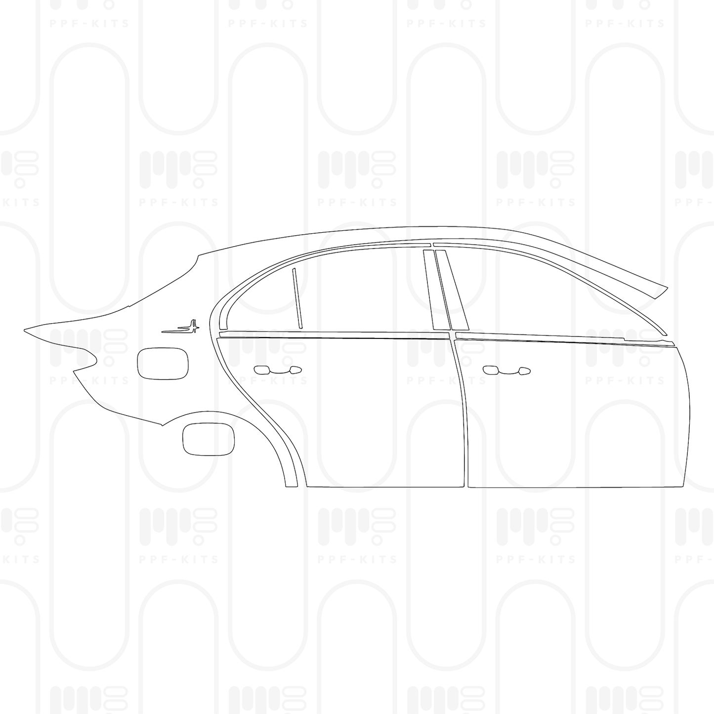Voorgesneden PPF Mercedes-Benz C Class Sedan Base Extended Wheelbase 2025