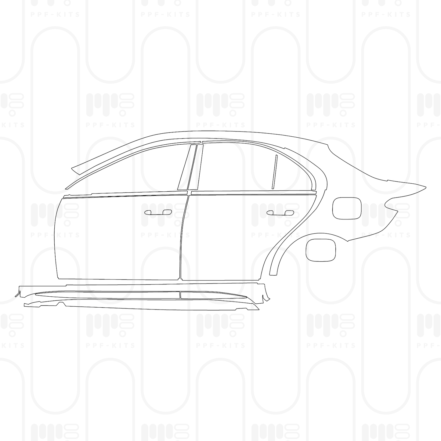 Voorgesneden PPF Mercedes-Benz C Class Sedan AMG C63 S e Performance 2025