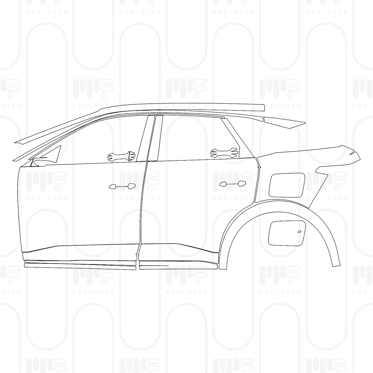 Voorgesneden PPF Peugeot E-3008 (EU) GT 2025