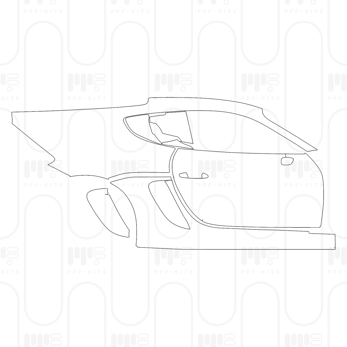 Voorgesneden PPF Porsche 718 Cayman GT4RS 2025
