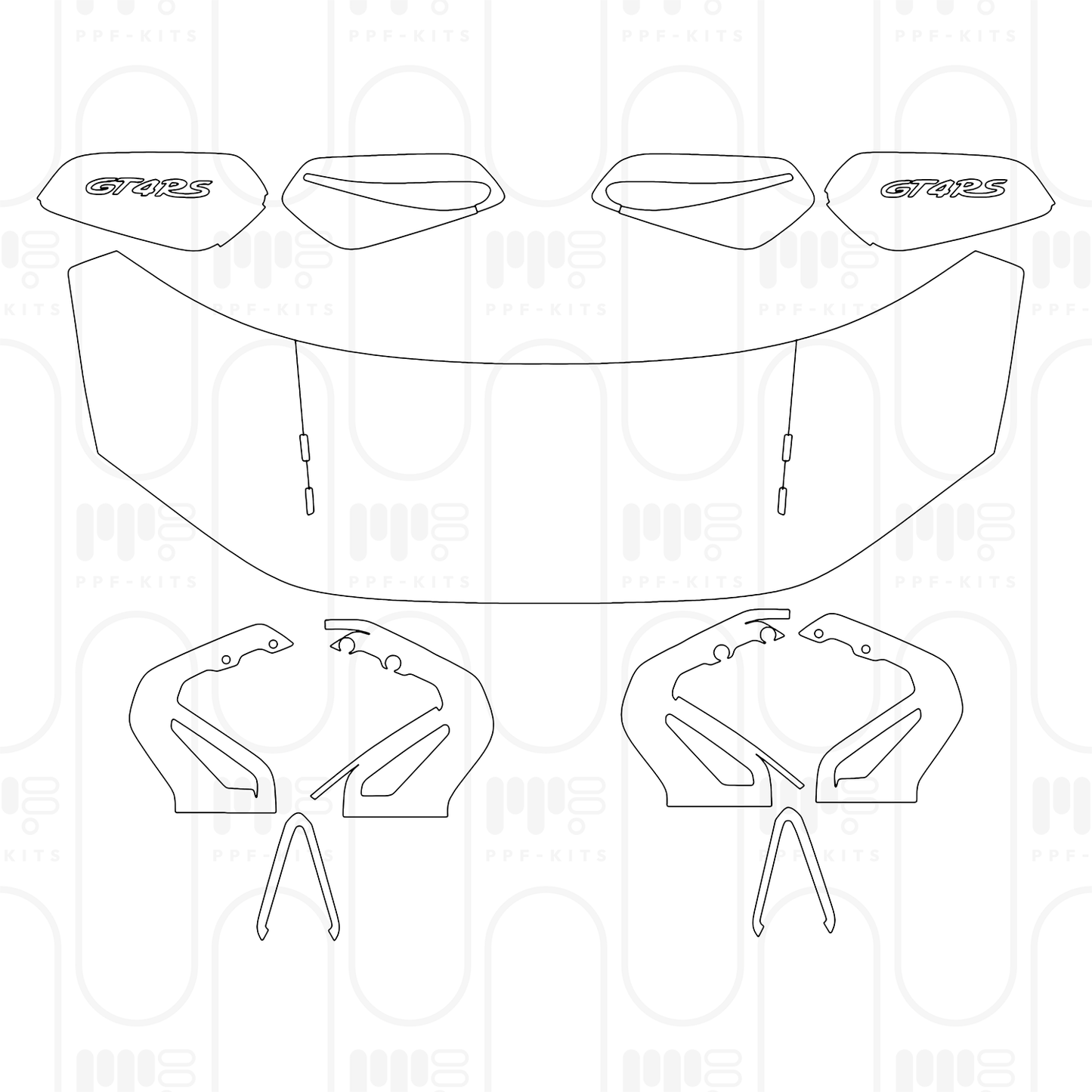 Voorgesneden PPF Porsche 718 Cayman GT4RS 2025