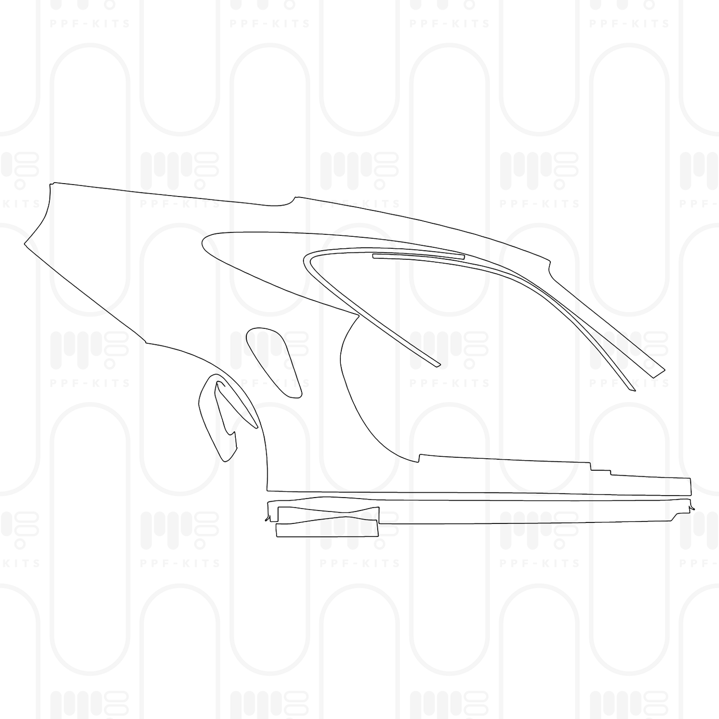 Voorgesneden PPF Porsche 911 Turbo S Coupe 2025