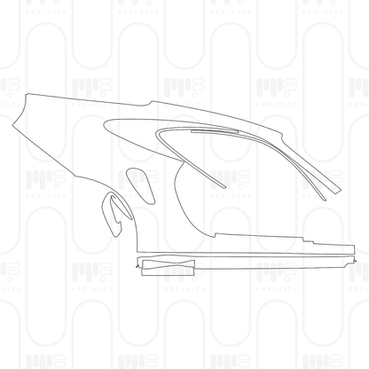 Voorgesneden PPF Porsche 911 Turbo S Coupe 2025