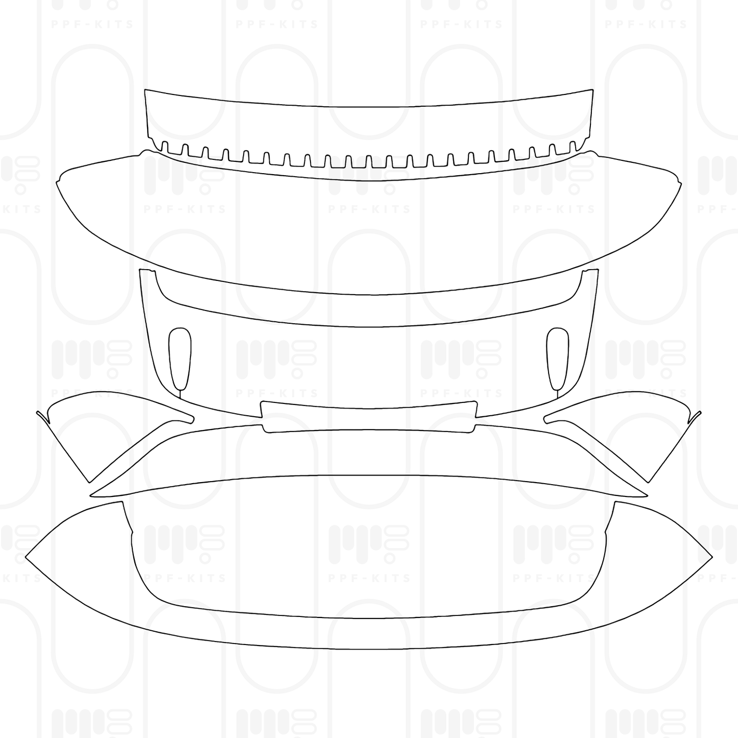 Voorgesneden PPF Porsche 911 Turbo S Coupe 2025