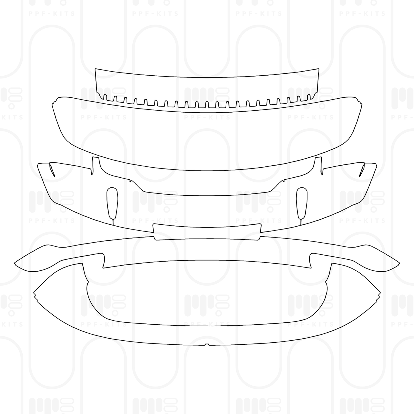 Voorgesneden PPF Porsche 911 Turbo S Coupe 2025