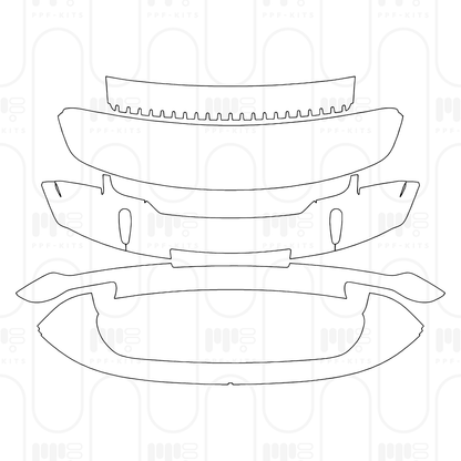 Voorgesneden PPF Porsche 911 Turbo S Coupe 2025