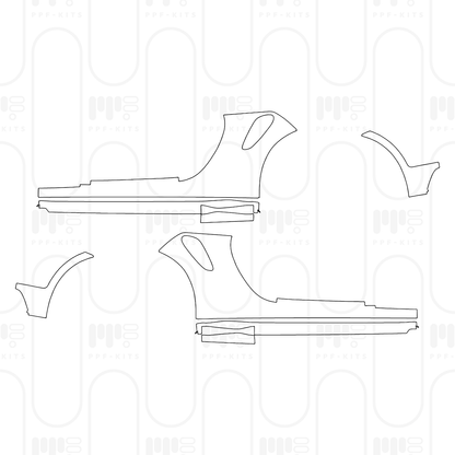Voorgesneden PPF Porsche 911 Turbo S Coupe 2025