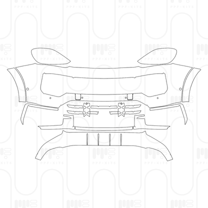 Voorgesneden PPF Porsche Cayenne Coupe Cayenne S Coupe 2025