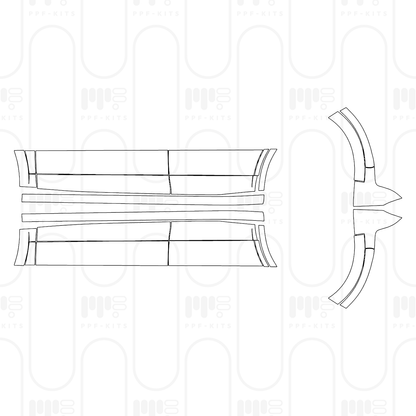 Voorgesneden PPF Porsche Cayenne Coupe Cayenne S Coupe 2025