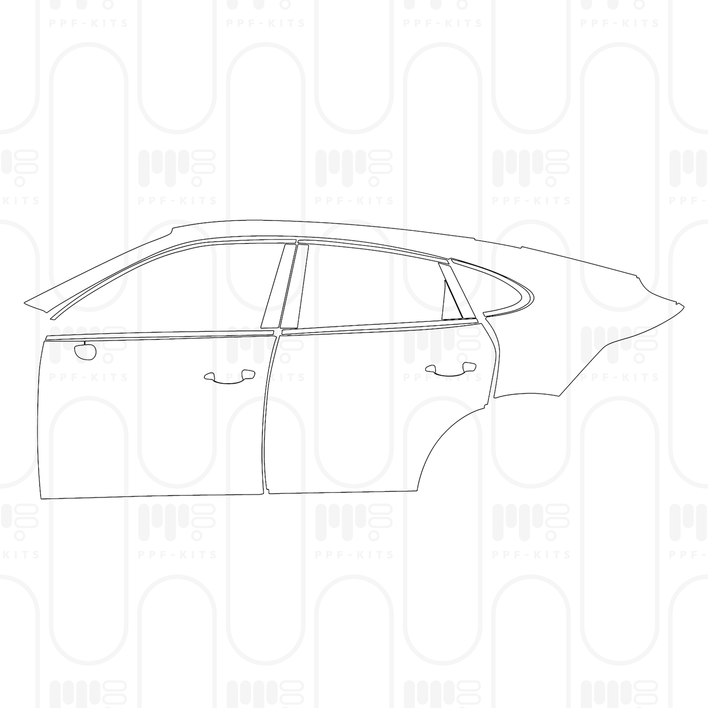 Voorgesneden PPF Porsche Cayenne Coupe Cayenne S Coupe 2025