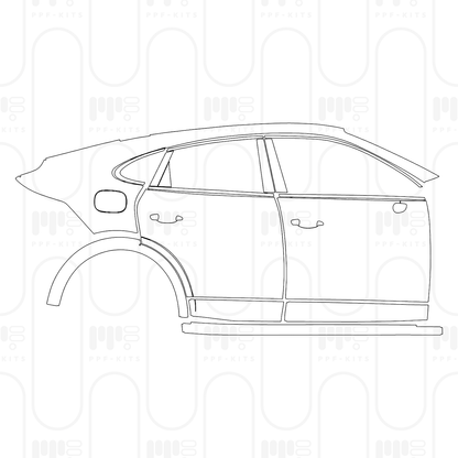 Voorgesneden PPF Porsche Cayenne Coupe Cayenne S Coupe 2025