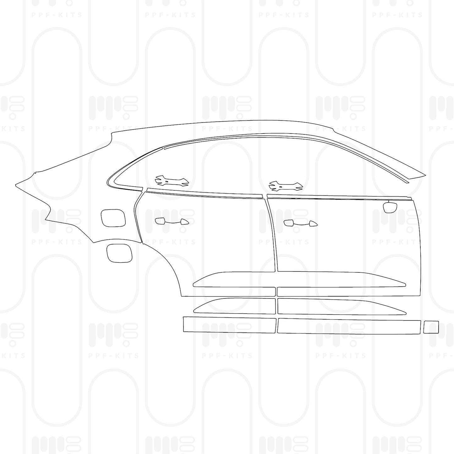 Voorgesneden PPF Porsche Macan Electric 4S 2024