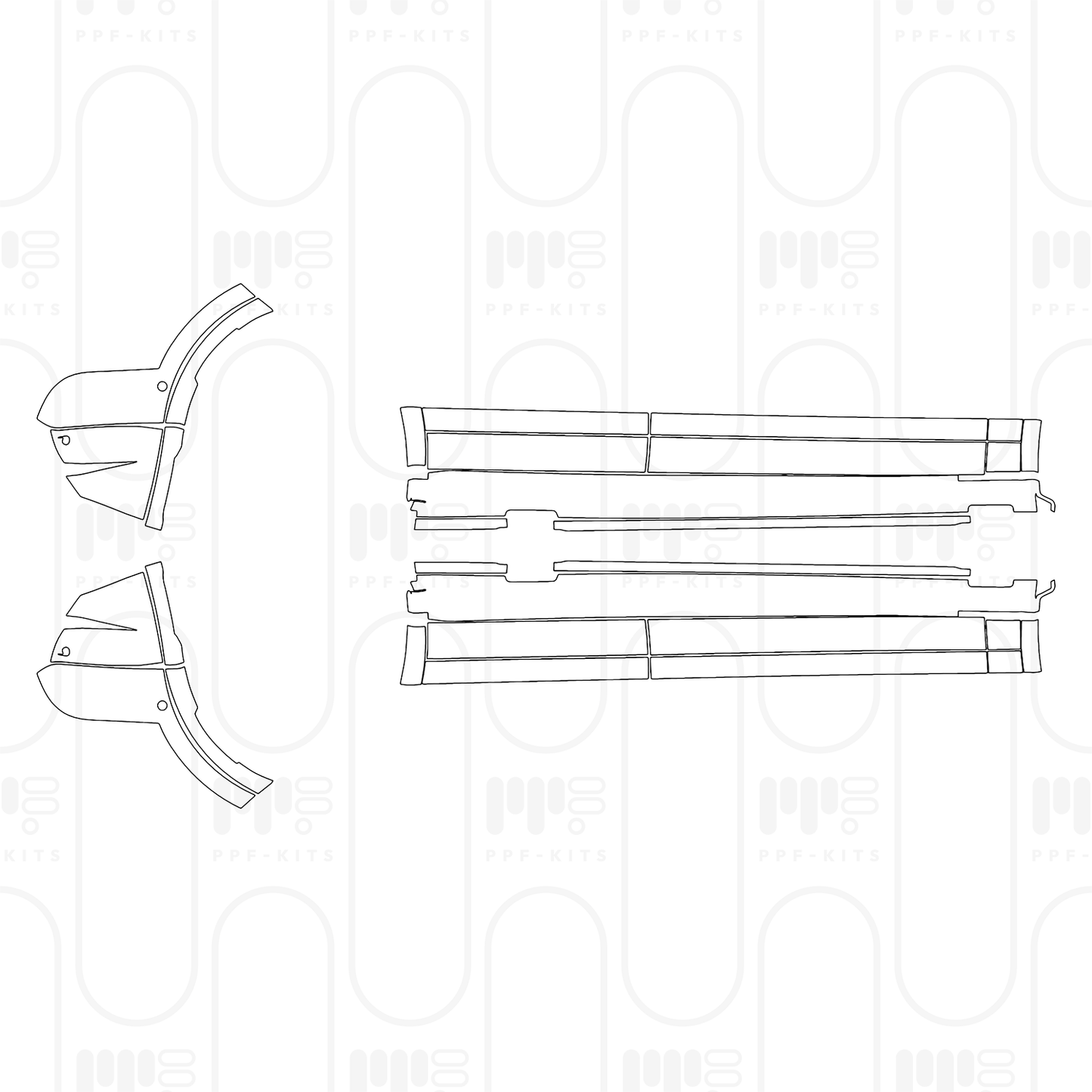 Voorgesneden PPF Porsche Macan Electric Turbo 2024
