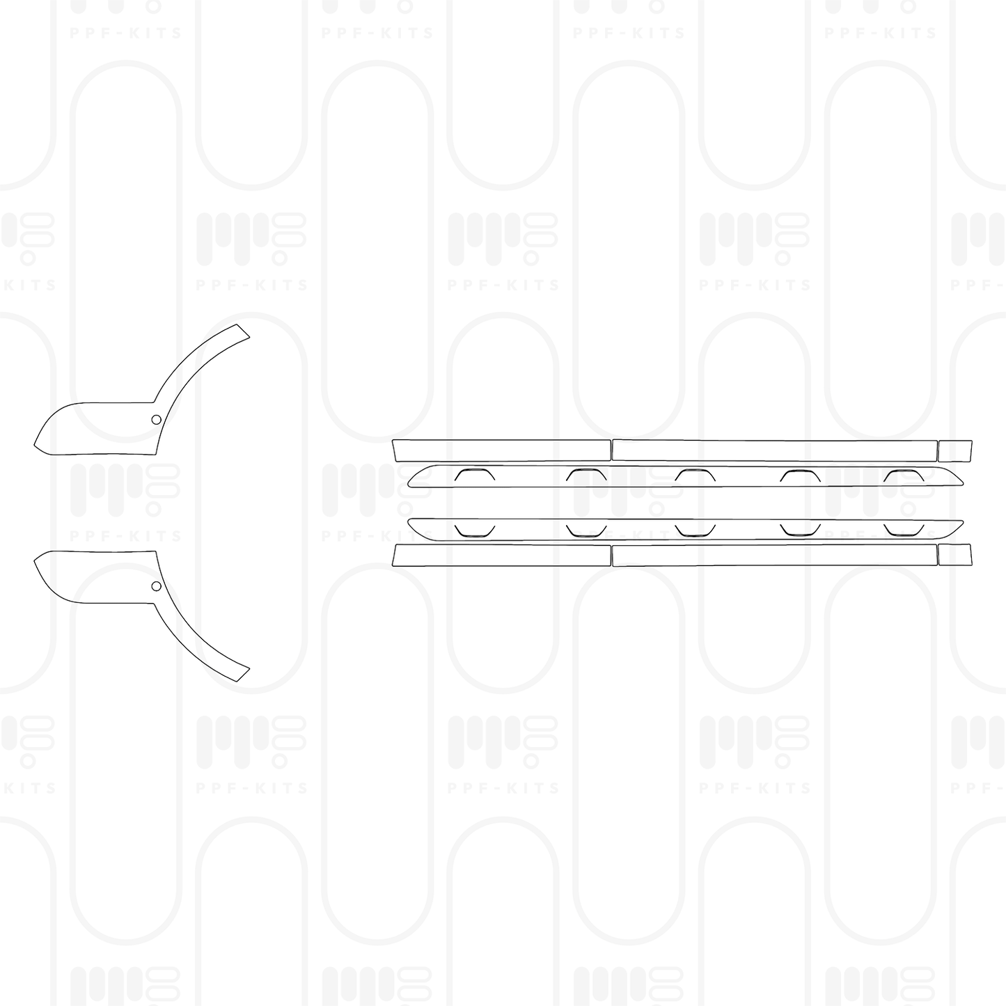Voorgesneden PPF Porsche Macan Electric Turbo 2024