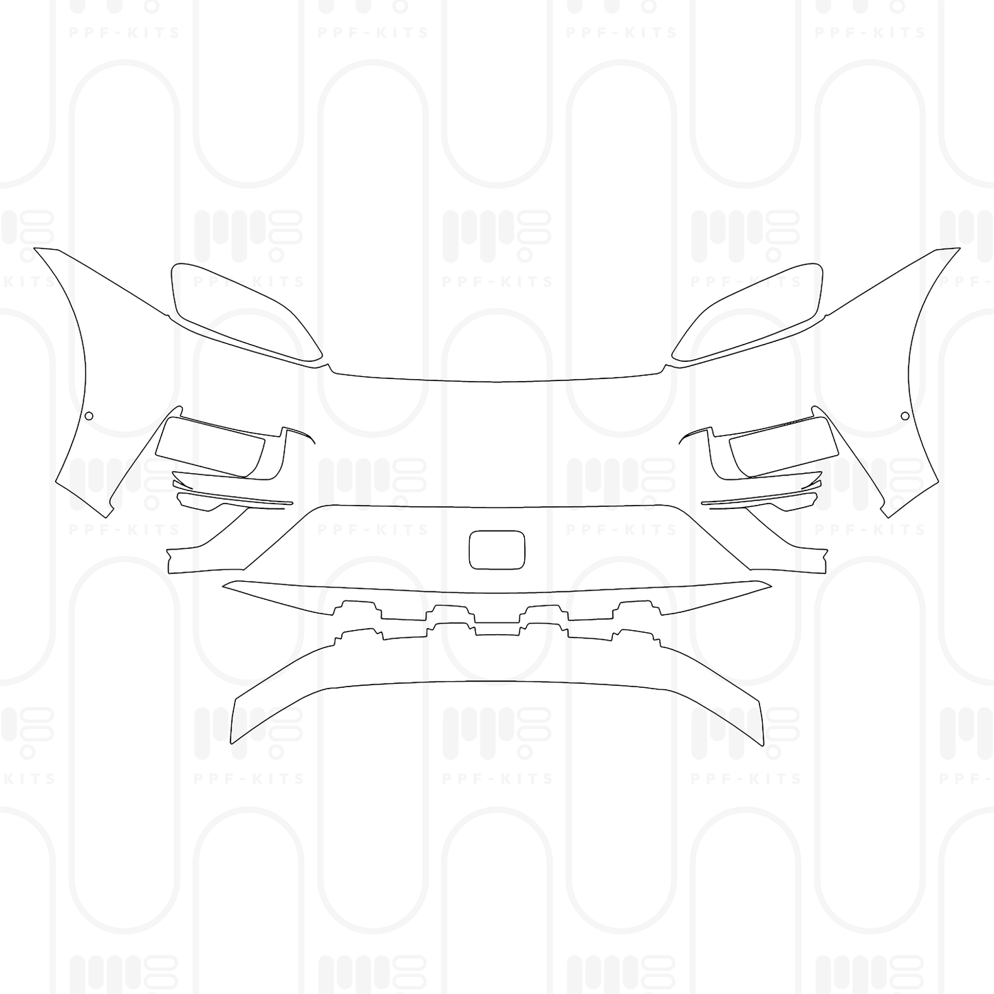 Voorgesneden PPF Porsche Macan Electric Turbo 2024