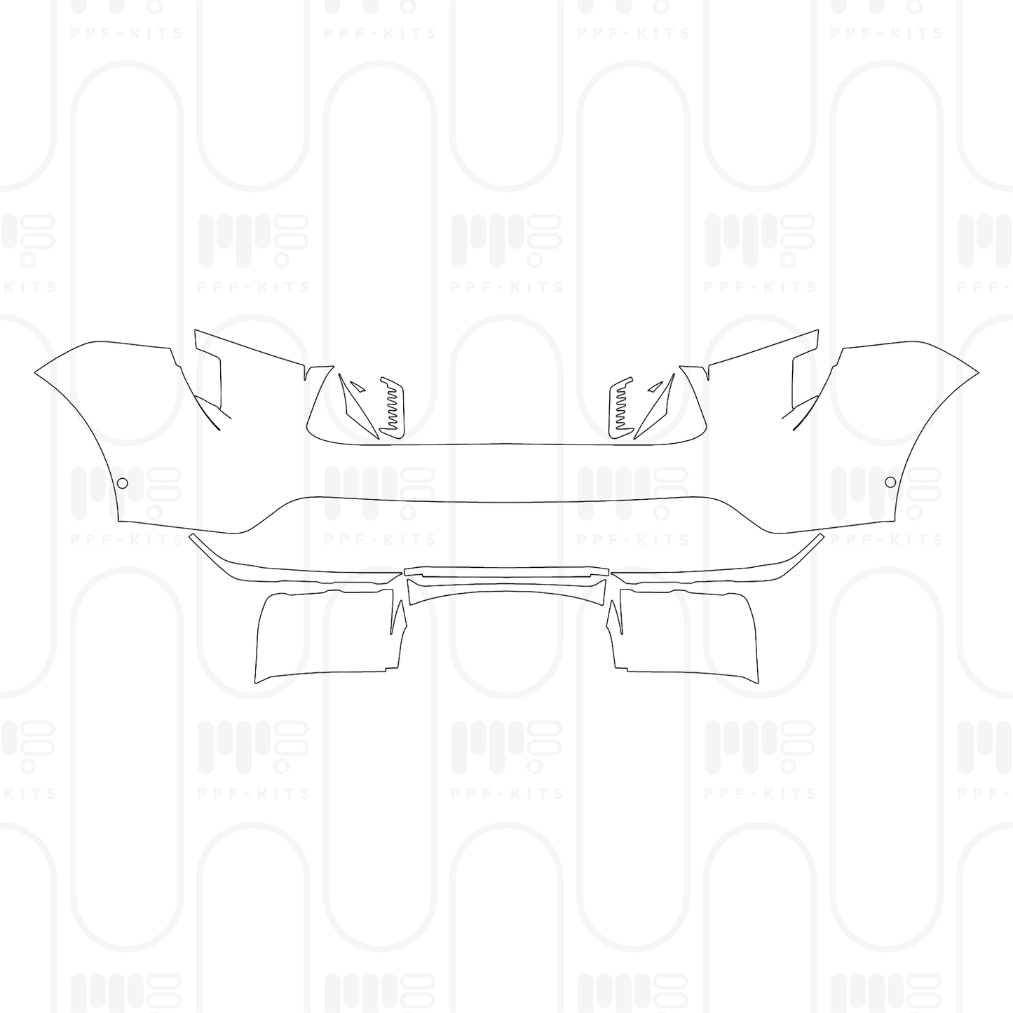 Voorgesneden PPF Porsche Macan Electric Turbo 2024