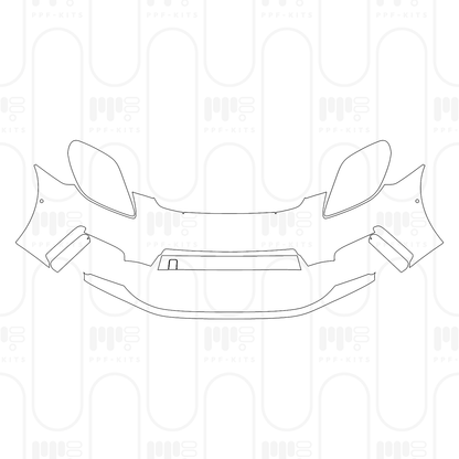 Voorgesneden PPF Porsche Panamera Sedan Panamera 4 2025