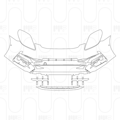 Voorgesneden PPF Porsche Panamera Sedan Panamera 4 2025