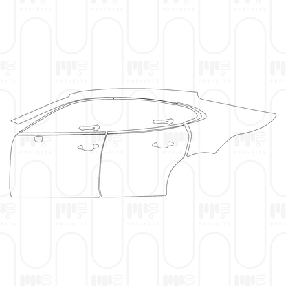 Voorgesneden PPF Porsche Panamera Sedan Panamera 4 2025