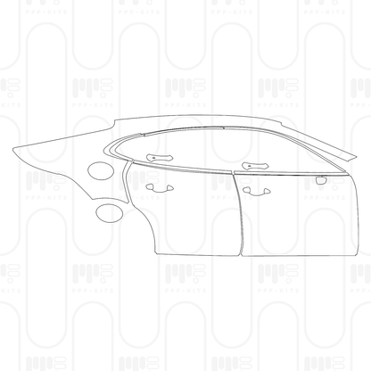 Voorgesneden PPF Porsche Panamera Sedan Panamera 4 2025