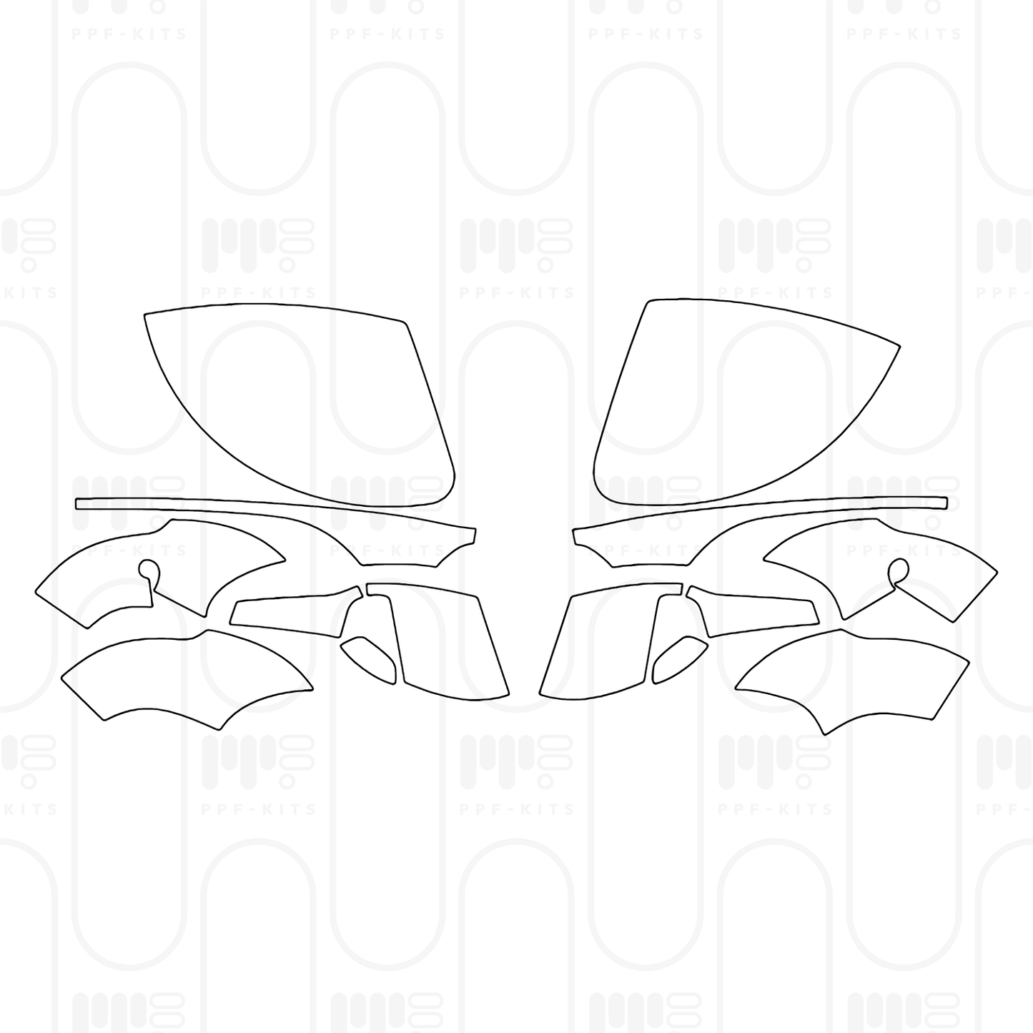 Voorgesneden PPF Porsche Panamera Sedan Panamera 4 2025