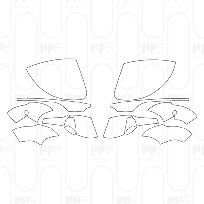 Voorgesneden PPF Porsche Panamera Sedan Panamera 4 2025