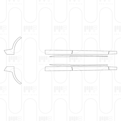 Voorgesneden PPF Porsche Panamera Sedan Panamera 4 2025