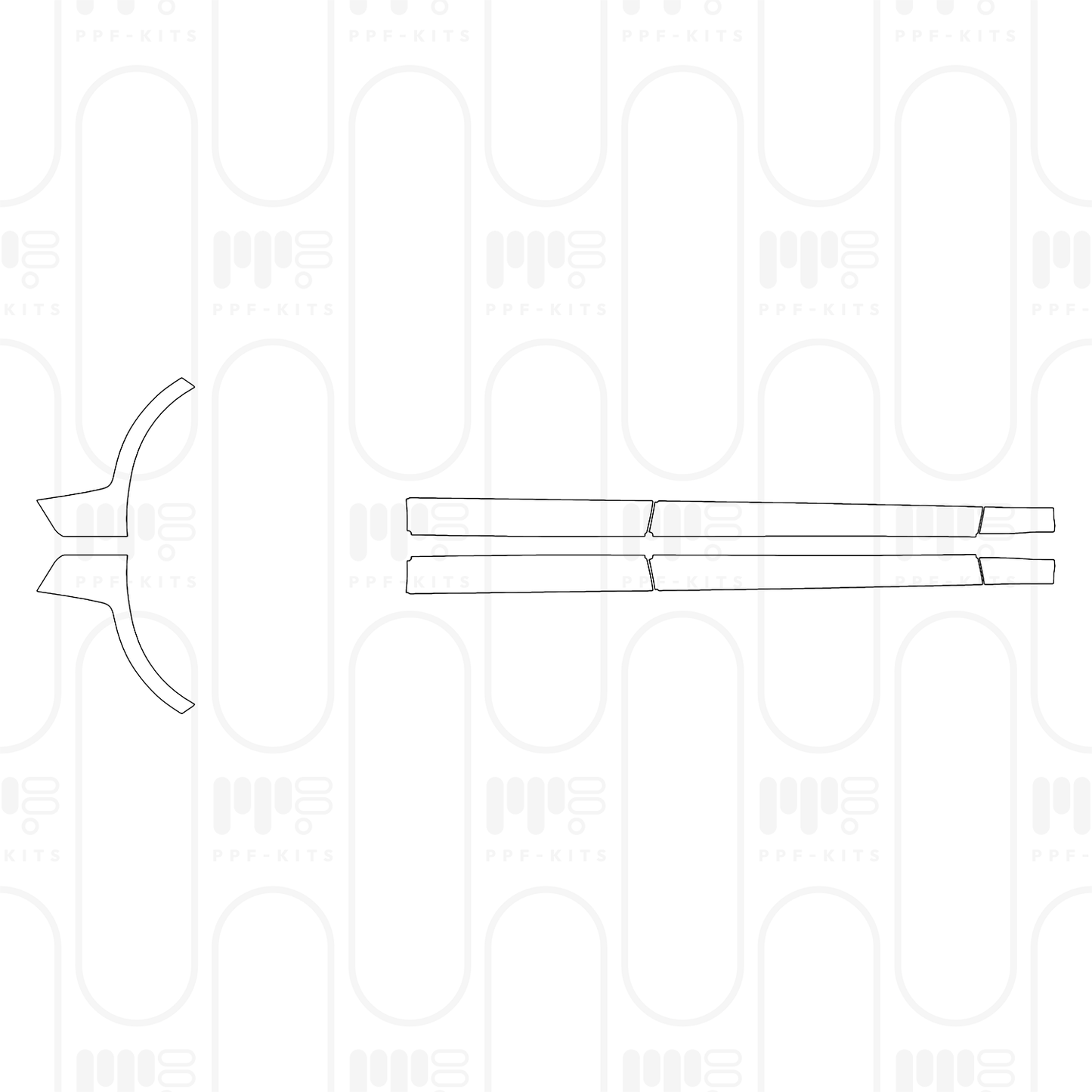 Voorgesneden PPF Porsche Panamera Sedan Panamera 4 2025