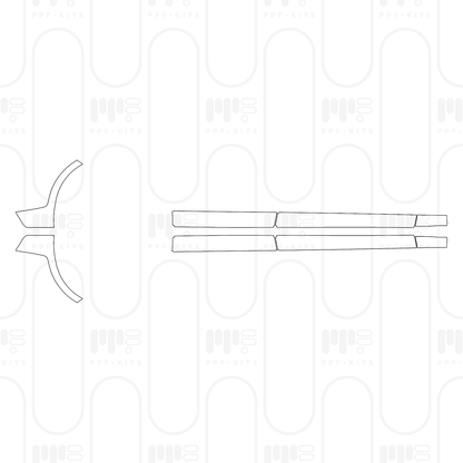 Voorgesneden PPF Porsche Panamera Sedan Panamera 4 2025
