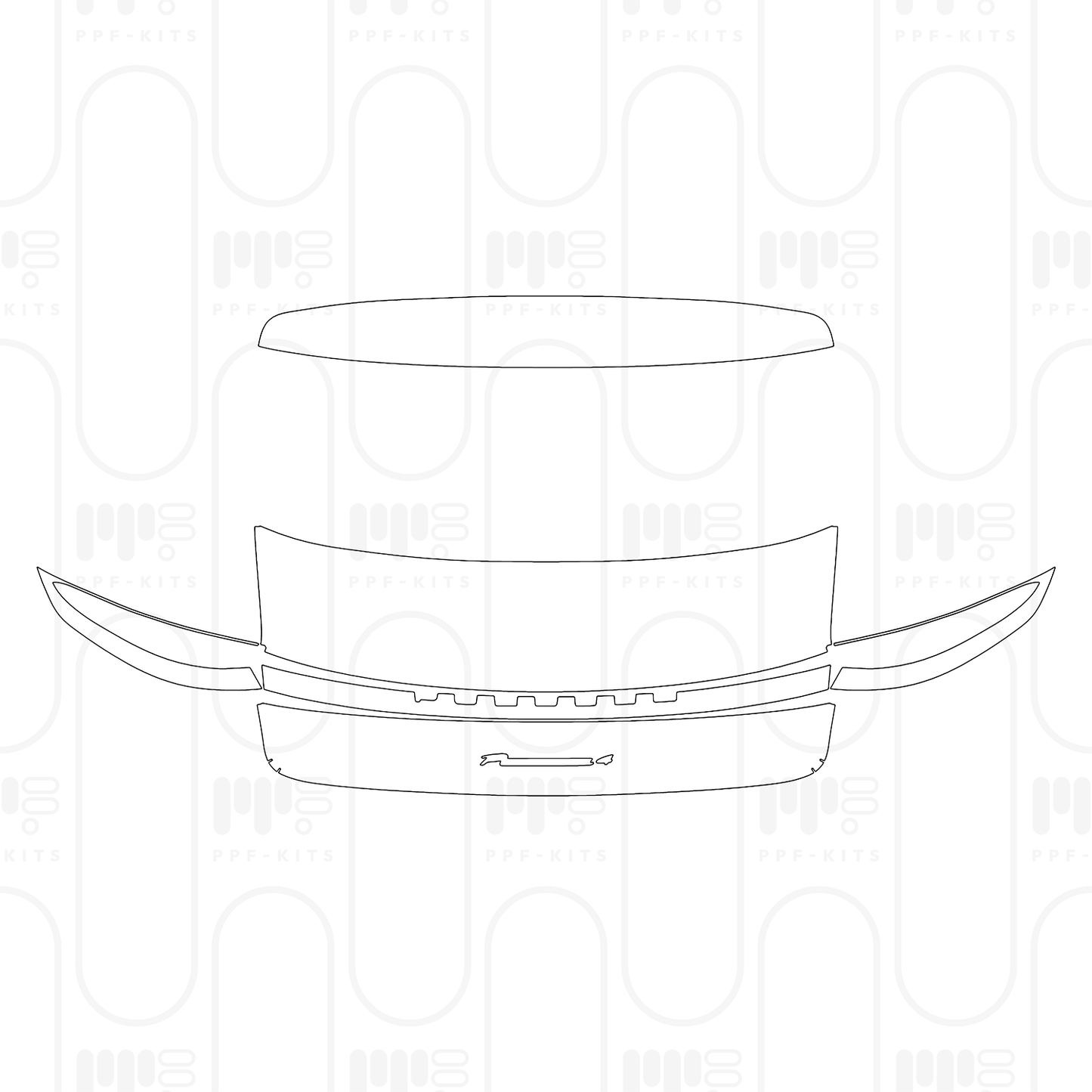 Voorgesneden PPF Porsche Panamera Sedan Panamera 4 2025