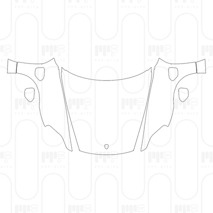 Voorgesneden PPF Porsche Taycan Sport Turismo Taycan Turbo S Sport Turismo 2025