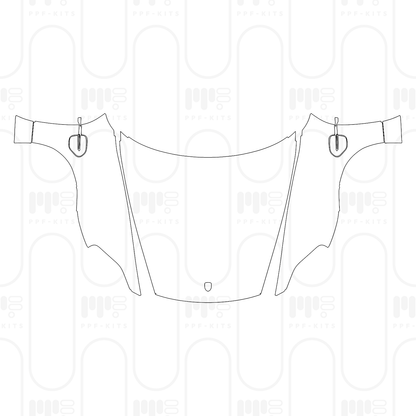 Voorgesneden PPF Porsche Taycan Sport Turismo Taycan Turbo S Sport Turismo 2025