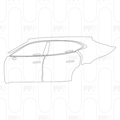 Voorgesneden PPF Porsche Taycan Sport Turismo Taycan Turbo S Sport Turismo 2025