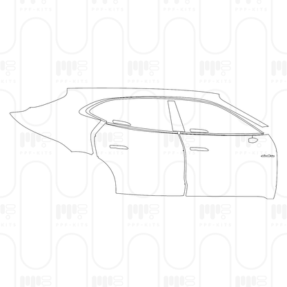 Voorgesneden PPF Porsche Taycan Sport Turismo Taycan Turbo S Sport Turismo 2025