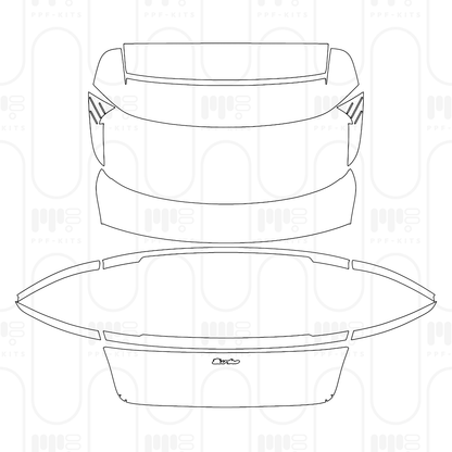 Voorgesneden PPF Porsche Taycan Sport Turismo Taycan Turbo Sport Turismo 2024