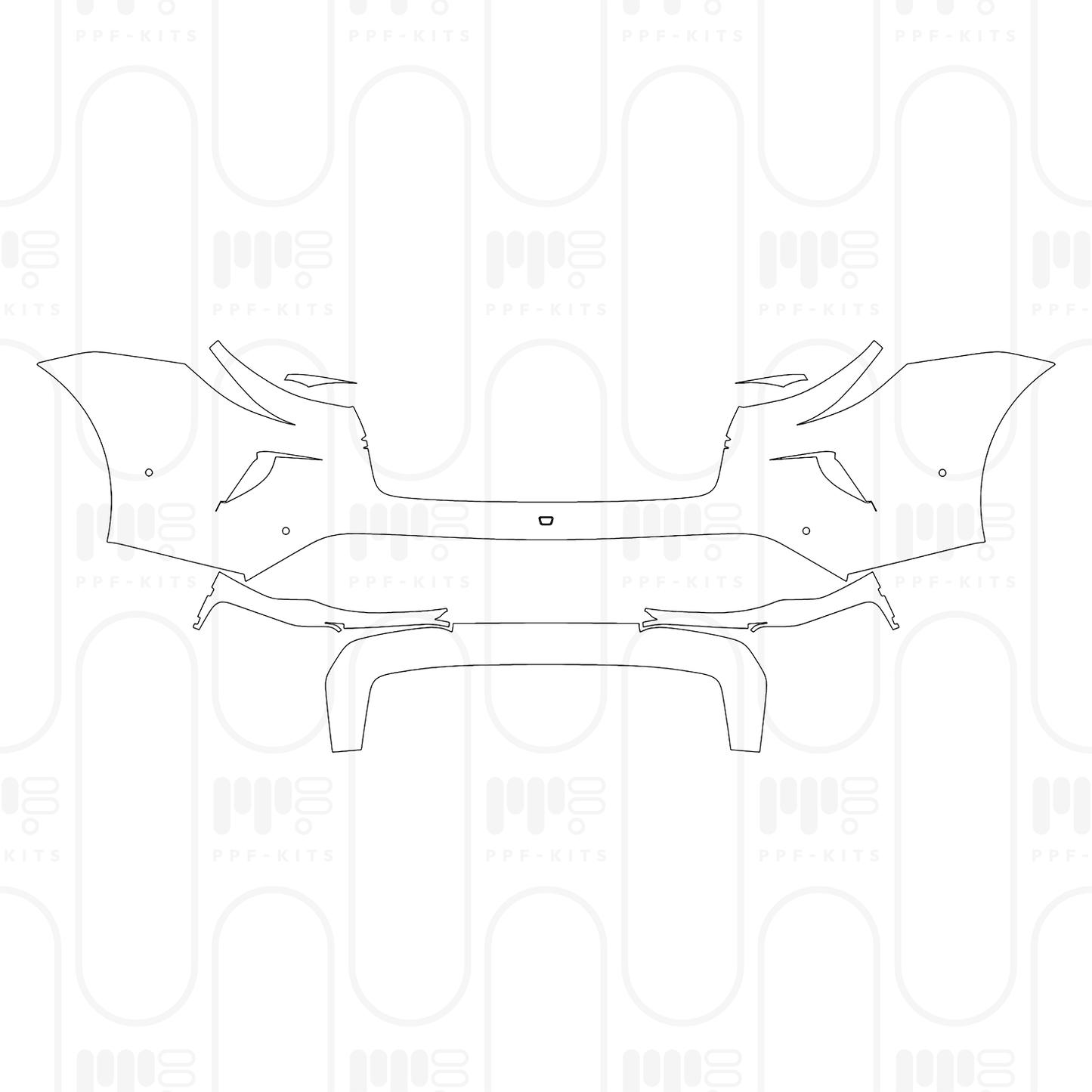 Voorgesneden PPF Porsche Taycan Sport Turismo Taycan Turbo S Sport Turismo 2025