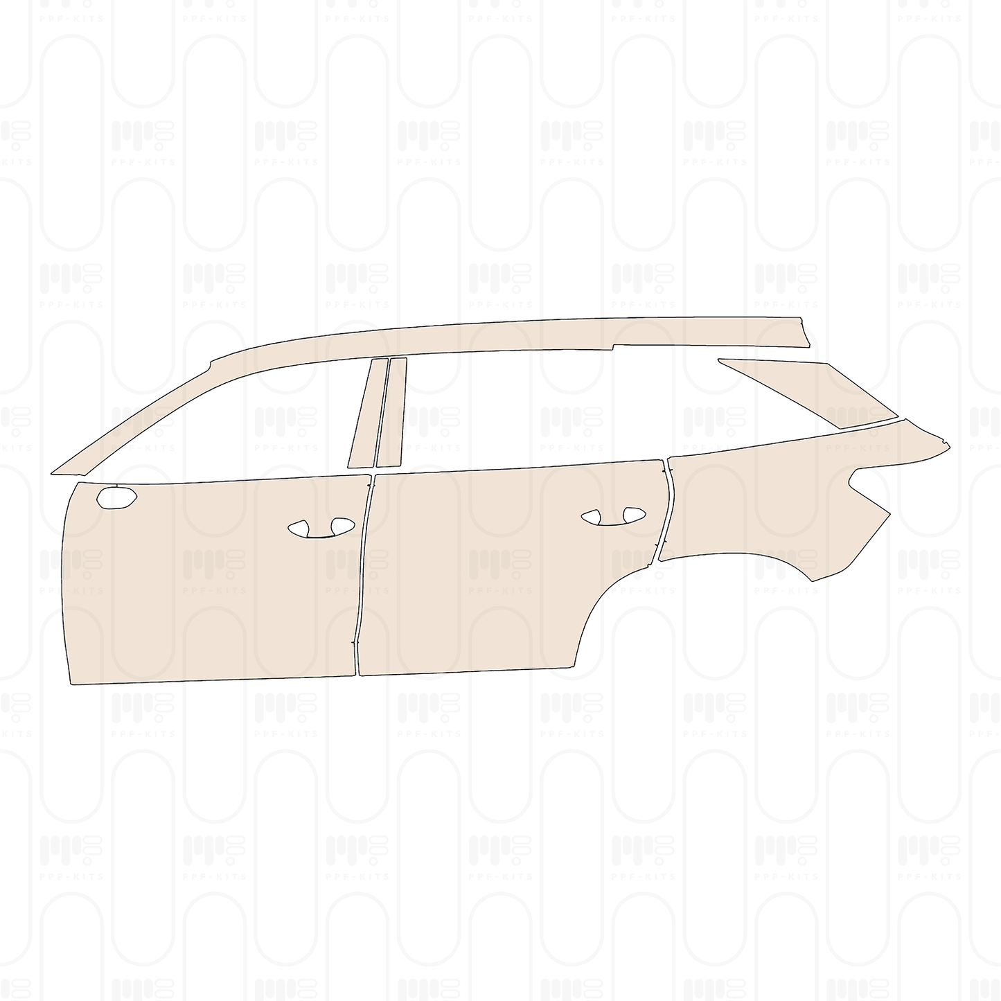 Voorgesneden PPF Skoda Kodiaq L&K (EU) 2024