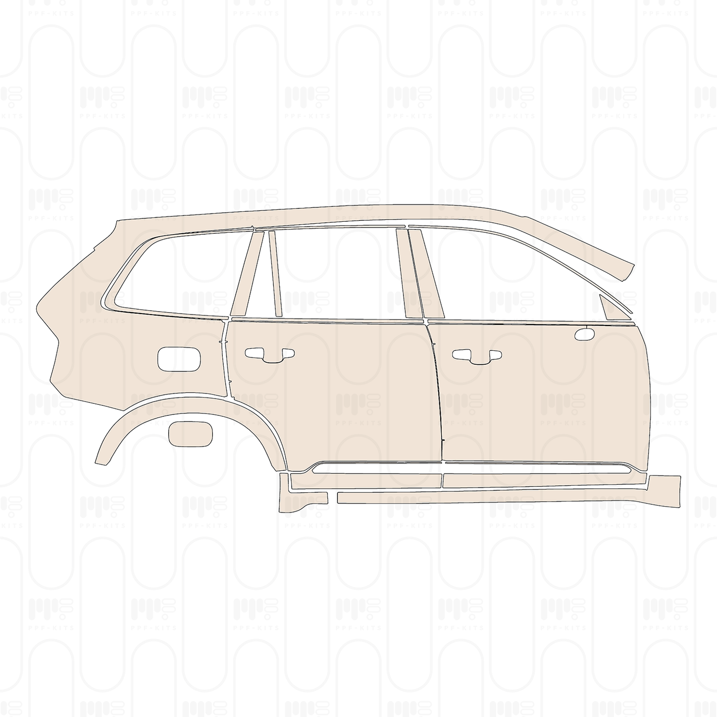 Voorgesneden PPF Volvo XC90 Inscription 2024