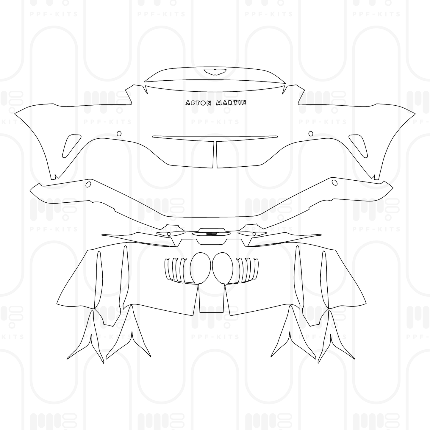Voorgesneden PPF Aston Martin Vantage V12 Roadster 2024