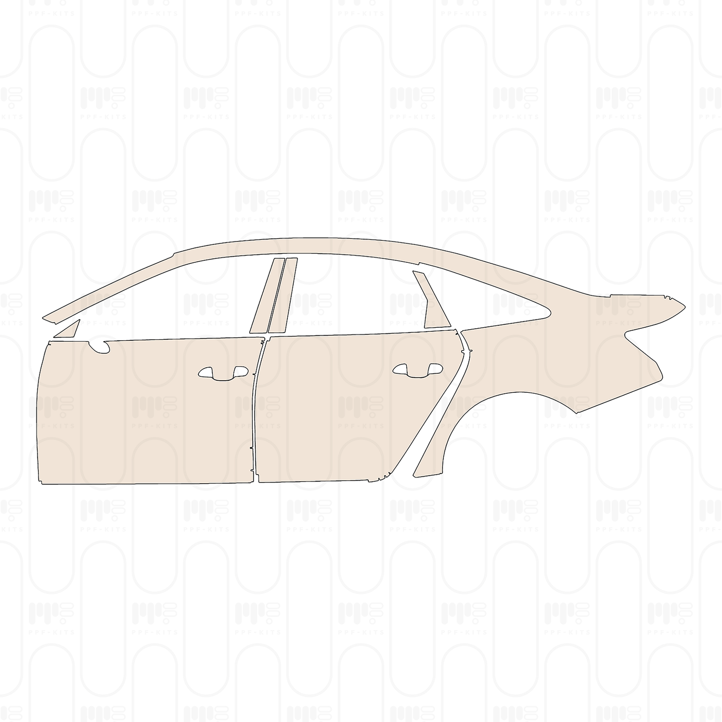 Voorgesneden PPF Audi A6 Base 2024