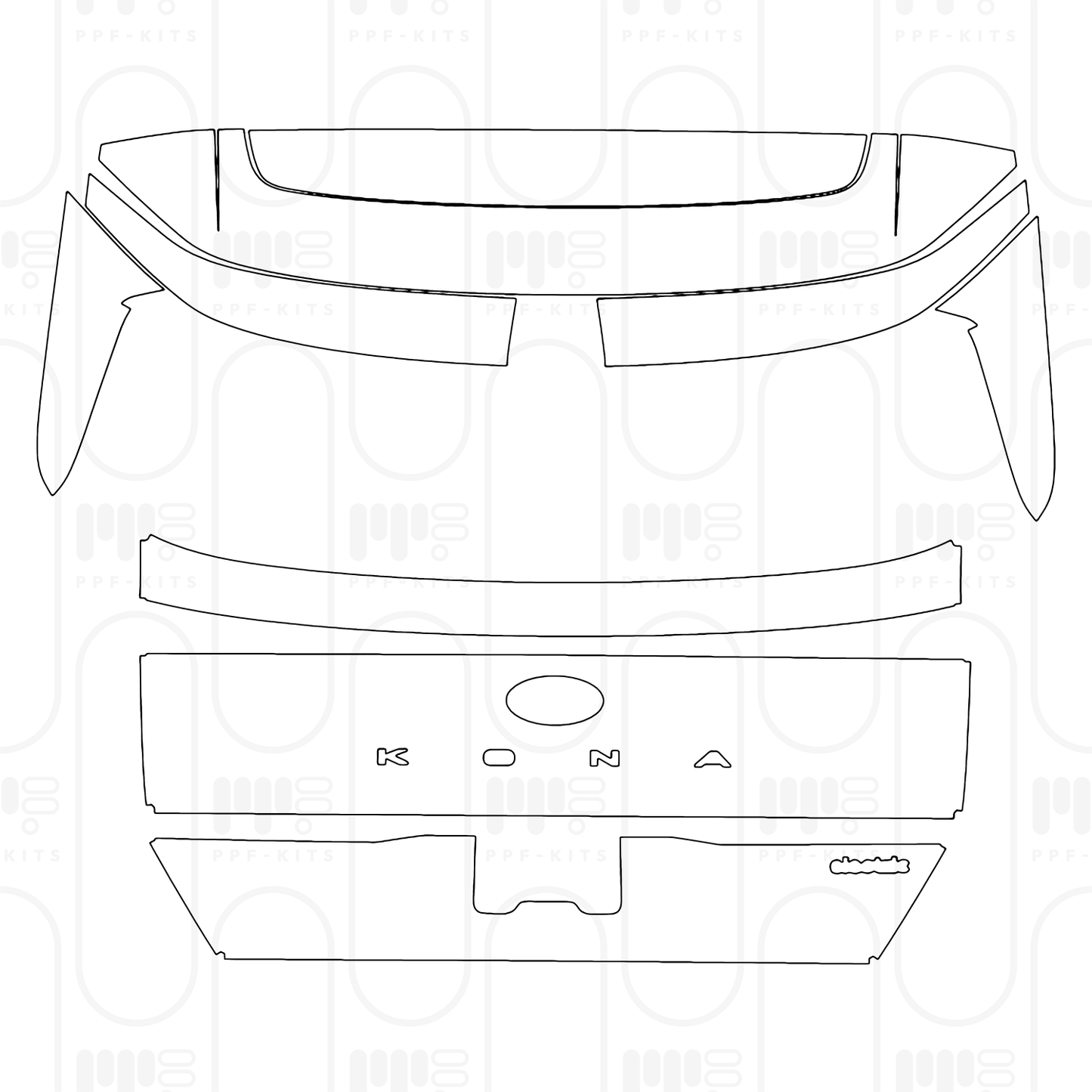 Voorgesneden PPF Hyundai Kona Electric SE 2024