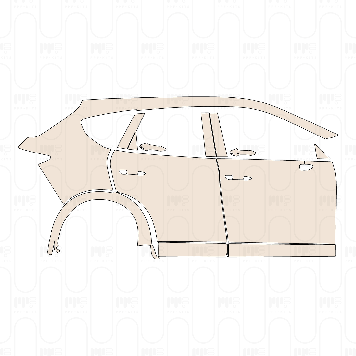 Voorgesneden PPF Mazda CX-60 (EU) Homura 2024